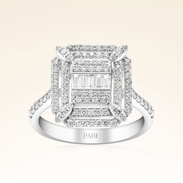 0,60 Karat Baget Pırlanta Yüzük - Pare Pırlanta