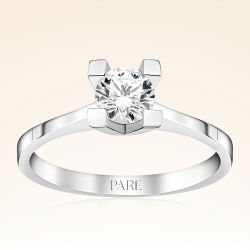 G Renk 0,60 Karat HRD Sertifikalı Tektaş Pırlanta Yüzük - 1