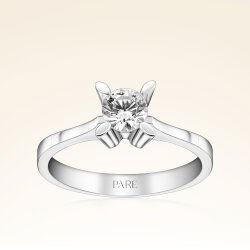 G Renk 0,60 Karat HRD Sertifikalı Tektaş Pırlanta Yüzük - 1