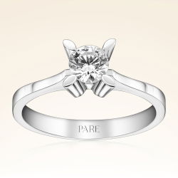 G Renk 0,60 Karat HRD Sertifikalı Tektaş Pırlanta Yüzük - 1