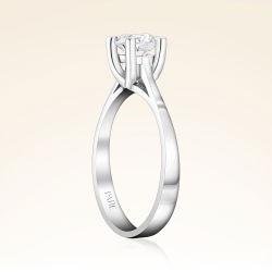 D Renk 0,60 Karat HRD Sertifikalı Tektaş Pırlanta Yüzük - 2