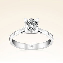 G Renk 0,60 Karat HRD Sertifikalı Tektaş Pırlanta Yüzük - 1