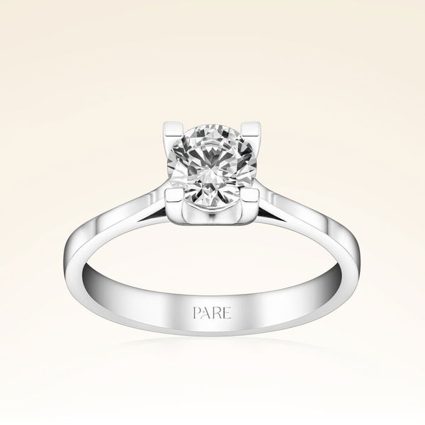 G Renk 0,60 Karat HRD Sertifikalı Tektaş Pırlanta Yüzük - Pare Pırlanta