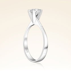 F Renk 0,60 Karat HRD Sertifikalı Tektaş Pırlanta Yüzük - 2