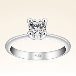 G Renk 0,60 Karat HRD Sertifikalı Tektaş Pırlanta Yüzük - 1