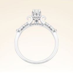 0,60 Karat Kolu Taşlı Tektaş Pırlanta Yüzük - PR00393 - 3