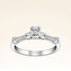 0,60 Karat Kolu Taşlı Tektaş Pırlanta Yüzük - 1