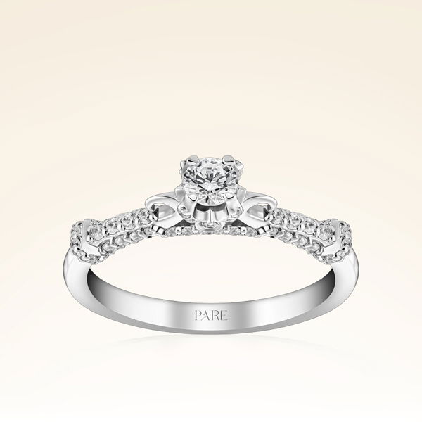 0,60 Karat Kolu Taşlı Tektaş Pırlanta Yüzük - Pare Pırlanta