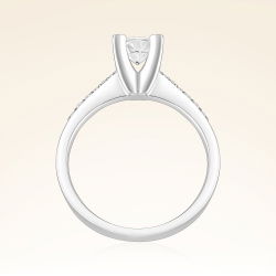 0,60 Karat Kolu Taşlı Tektaş Pırlanta Yüzük - 3