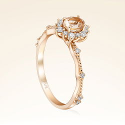 0,60 Karat Morganit Pırlanta Yüzük - 2