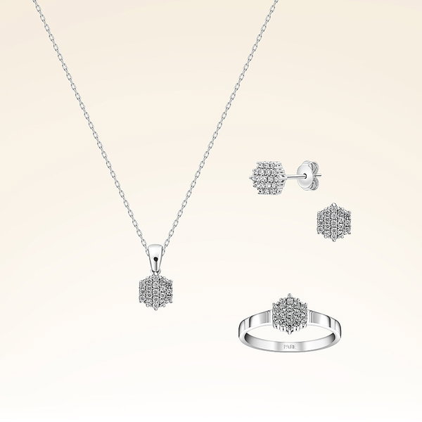 0,60 Karat Pırlanta Fantezi Set - Pare Pırlanta