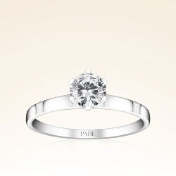 G Renk 0,60 Karat GIA Sertifikalı Tektaş Pırlanta Yüzük - 1