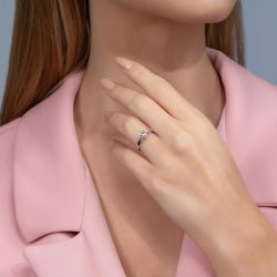 G Renk 0,60 Karat HRD Sertifikalı Tektaş Pırlanta Yüzük - PR00813-H40 - 4