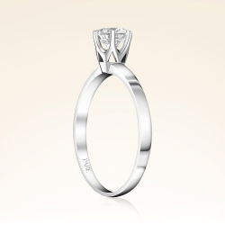 G Renk 0,60 Karat HRD Sertifikalı Tektaş Pırlanta Yüzük - 2