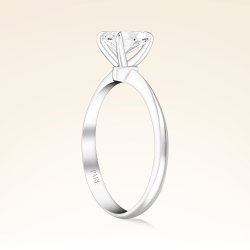 0,60 Karat Pırlanta Damla Tektaş Yüzük - 2