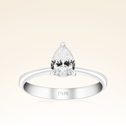 0,60 Karat Pırlanta Damla Tektaş Yüzük - 1