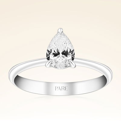 0,60 Karat Damla Tektaş Pırlanta Yüzük - Pare Pırlanta