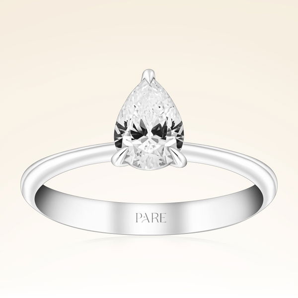 0,60 Karat Damla Tektaş Pırlanta Yüzük - Pare Pırlanta