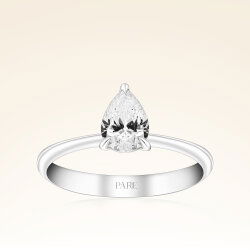 0,60 Karat Pırlanta Damla Tektaş Yüzük - 1