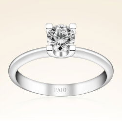 G Renk 0,60 Karat HRD Sertifikalı Tektaş Pırlanta Yüzük - 1