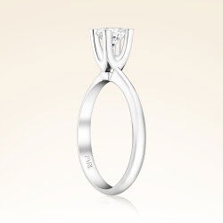 G Renk 0,60 Karat HRD Sertifikalı Tektaş Pırlanta Yüzük - 2