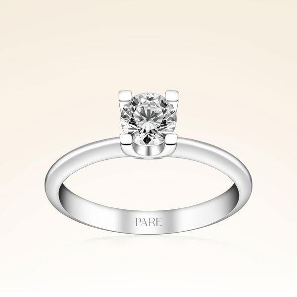 G Renk 0,60 Karat HRD Sertifikalı Tektaş Pırlanta Yüzük - Pare Pırlanta