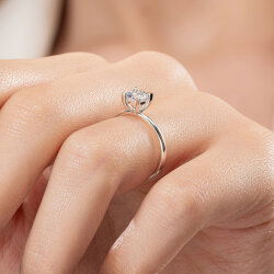 0,60 Karat Tektaş Pırlanta Yüzük - PR01362-H40 - 7