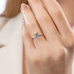 0,60 Karat Tektaş Pırlanta Yüzük - PR01362-H40 - 5