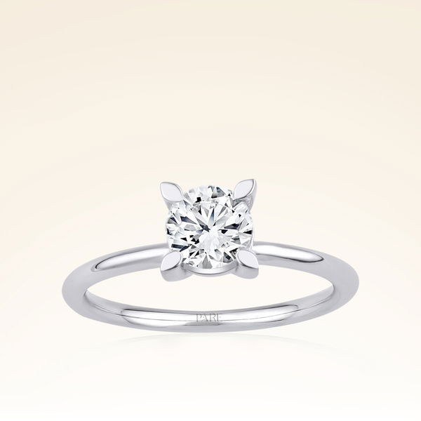 G Renk 0,60 Karat HRD Sertifikalı Tektaş Pırlanta Yüzük - Pare Pırlanta