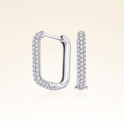  0,62 Karat Pırlantalı Halka Küpe - Pare Pırlanta