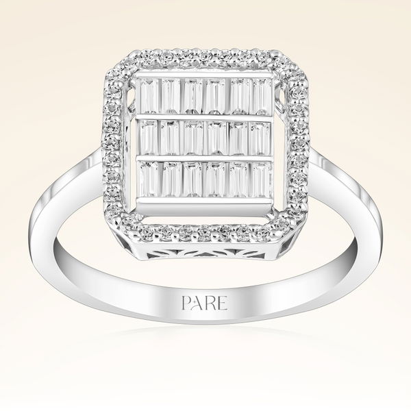 0,63 Karat Baget Pırlanta Yüzük - Pare Pırlanta