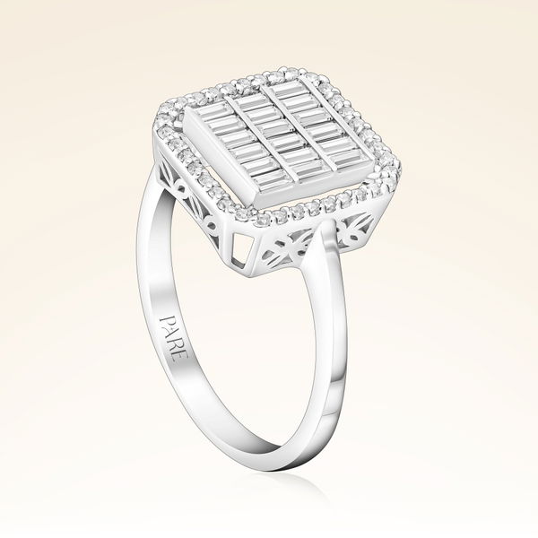 0,63 Karat Baget Pırlanta Yüzük - Pare Pırlanta