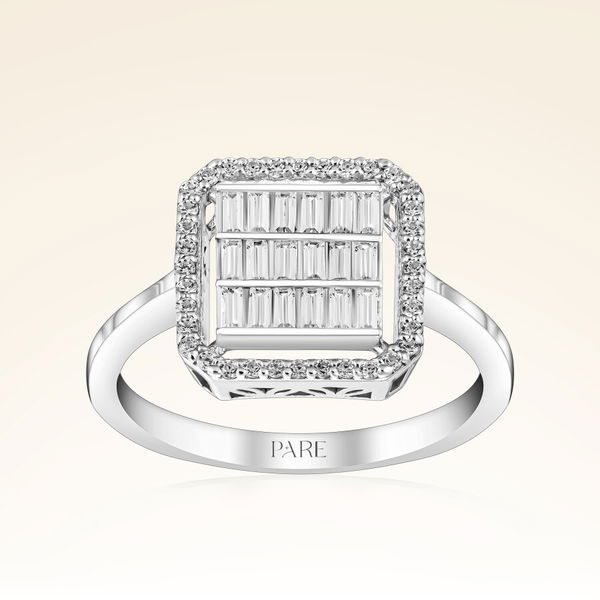 0,63 Karat Baget Pırlanta Yüzük - Pare Pırlanta