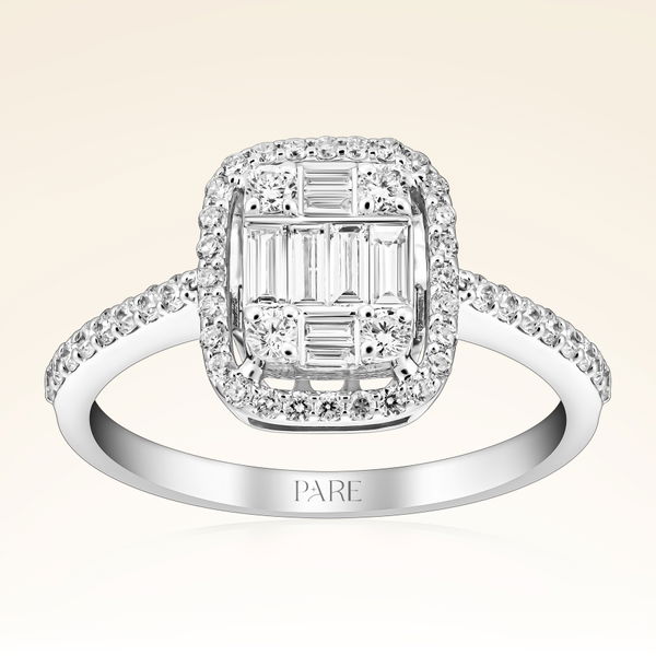 0,63 Karat Baget Pırlanta Yüzük - Pare Pırlanta