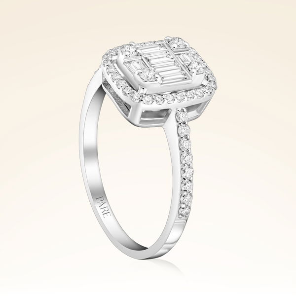 0,63 Karat Baget Pırlanta Yüzük - Pare Pırlanta