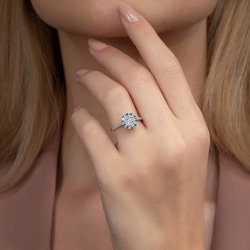 0,63 Karat Coronet Pırlanta Yüzük - 4