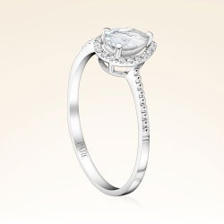 0,63 Karat Pırlantalı Topaz Yüzük - PR01330-8 - 2
