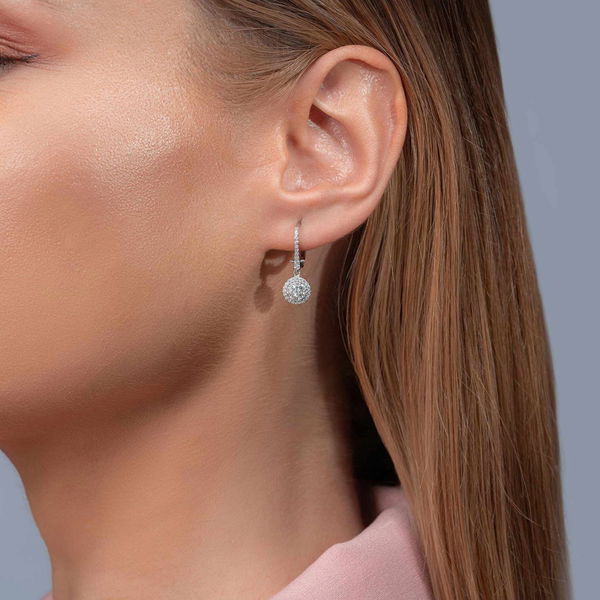 0,64 Karat Fantezi Pırlanta Küpe - Pare Pırlanta