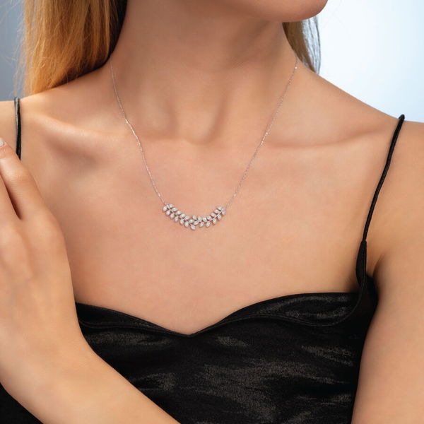 0,65 Karat Fantezi Pırlanta Kolye - Pare Pırlanta