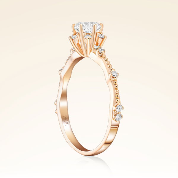 0,65 Karat Pırlanta Lotus Çiçeği Yüzük - Pare Pırlanta