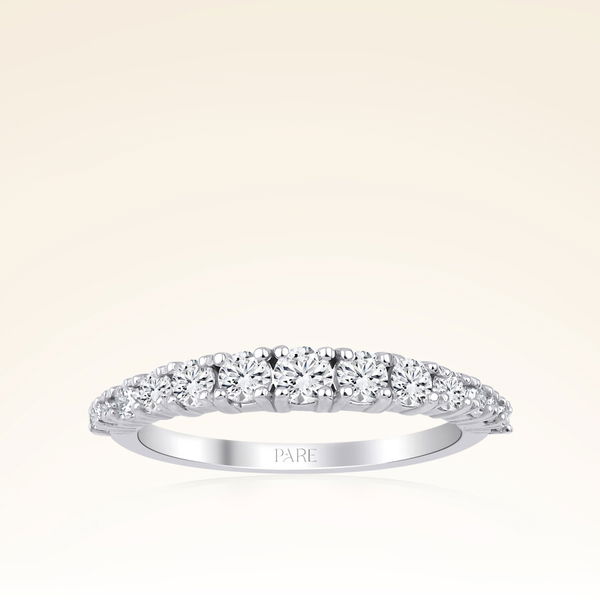 0,65 Karat Pırlanta Yarımtur Yüzük - Pare Pırlanta