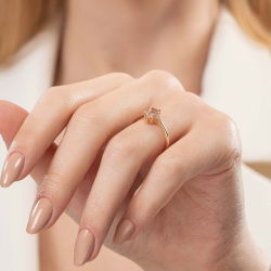 0,65 Karat Pırlantalı Morganit Yüzük - PR01148 - 5