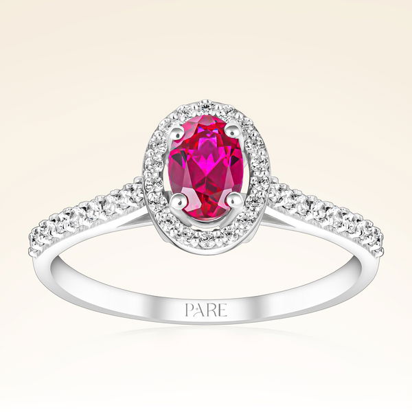 0,65 Karat Yakut Pırlanta Yüzük - Pare Pırlanta