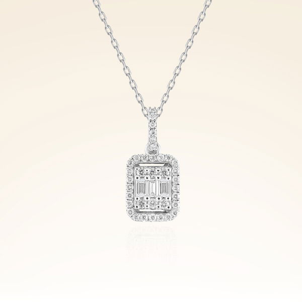 0,66 Karat Baget Pırlanta Set - Pare Pırlanta