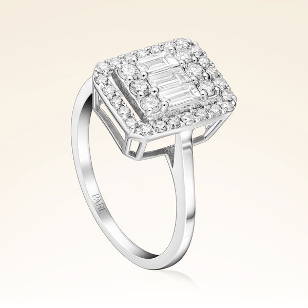 0,66 Karat Baget Pırlanta Yüzük - Pare Pırlanta