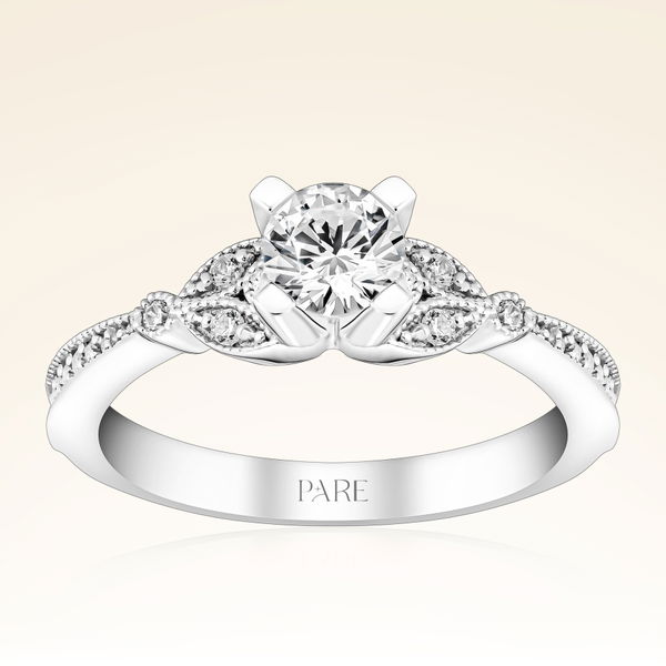 0,66 Karat Kolu Taşlı Tektaş Pırlanta Yüzük - Pare Pırlanta