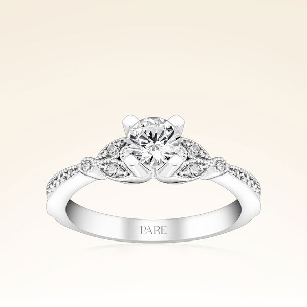 0,66 Karat Kolu Taşlı Tektaş Pırlanta Yüzük - Pare Pırlanta