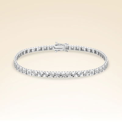 0,67 Karat Efektli Suyolu Pırlanta Bileklik - Pare Pırlanta