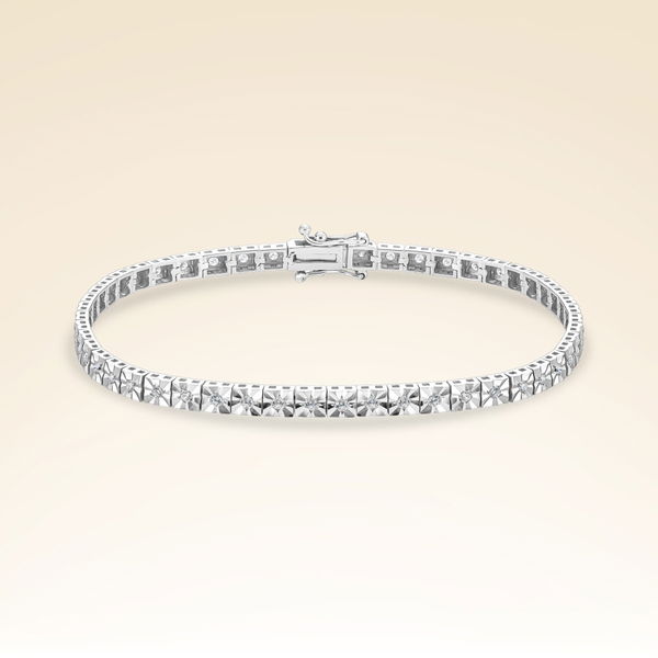 0,67 Karat Efektli Suyolu Pırlanta Bileklik - Pare Pırlanta