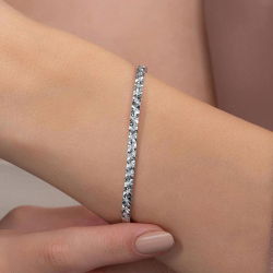 0,67 Karat Efektli Suyolu Pırlanta Bileklik - 4